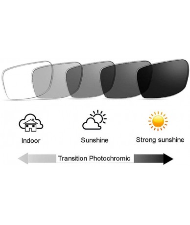 Round Mens TR90 Round Frame Transition Photochromic Bifocal Reading Glasses Sunglasses Readers - Black - C218LC24RYX $26.29