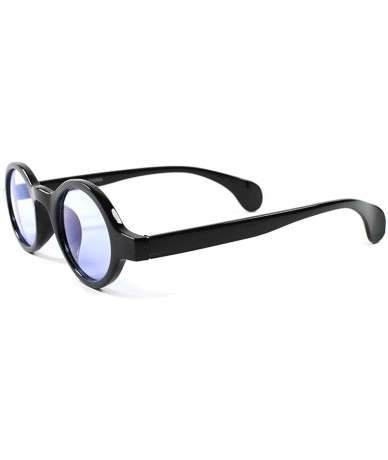 Round Lens Indie Vintage Retro Fashion Old School Hippie Small Round Sun Glasses - Black / Purple - C6189ARLDG9 $13.09