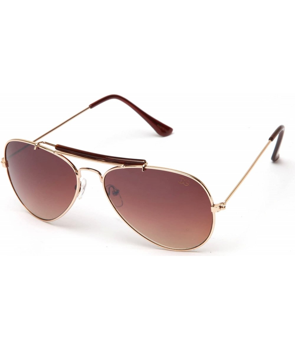 Round Fashion Oval Unique Style Sunglasses - Gold - C7119VZA4G1 $11.04