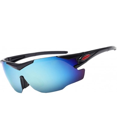 Sport Polarized Sunglasses Women Men Sun Glasses Sports Glasses - White/Blue - CM18L7G0Z6U $39.27
