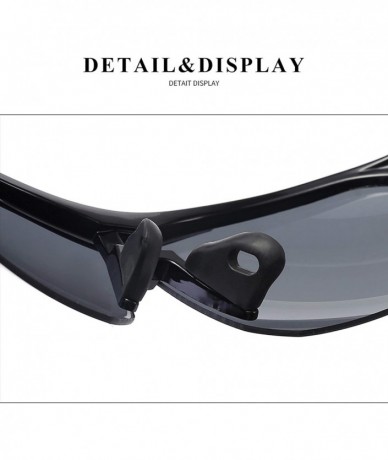 Sport Polarized Sunglasses Women Men Sun Glasses Sports Glasses - White/Blue - CM18L7G0Z6U $14.72