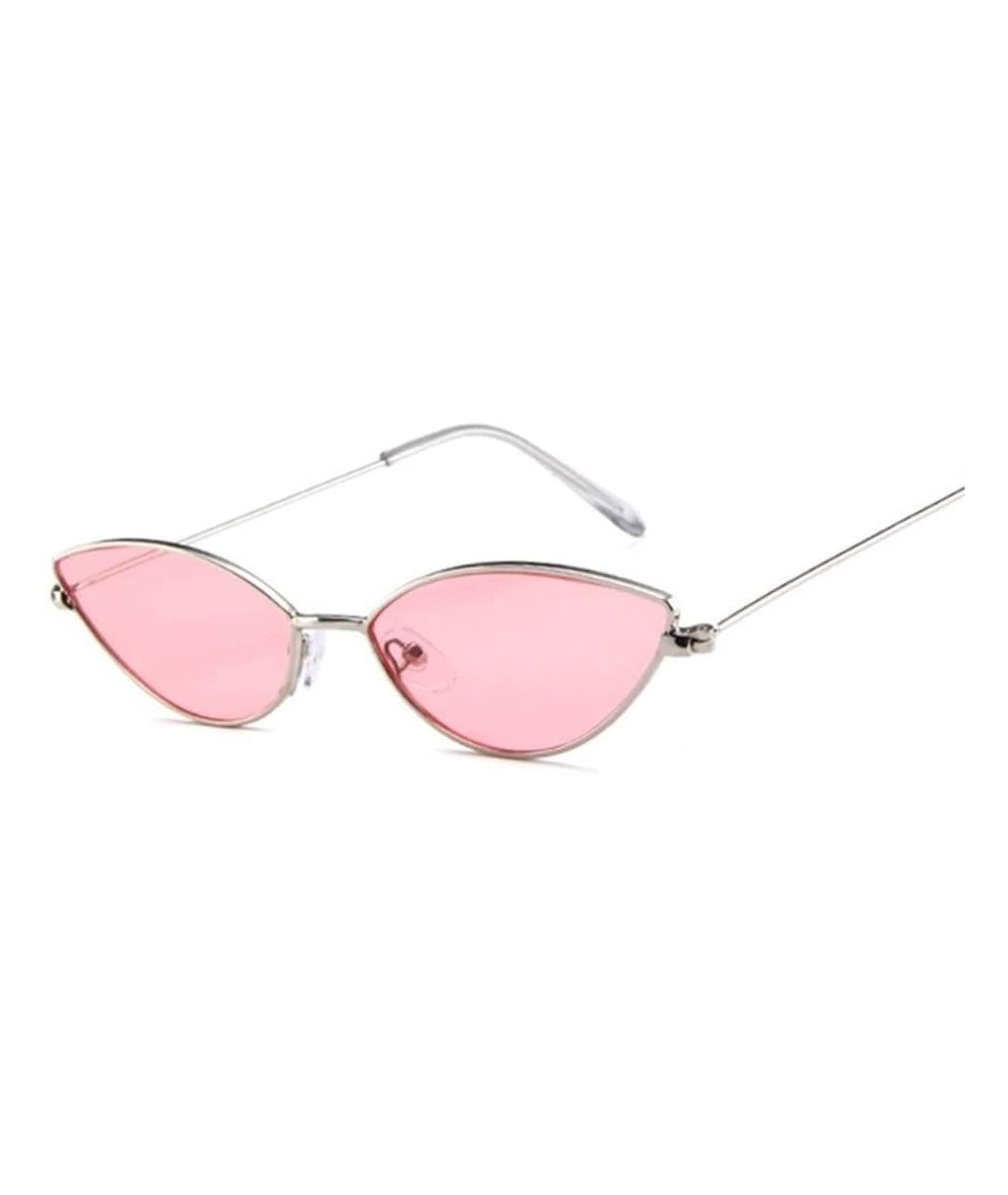 Cat Eye Sunglasses Cateye Glasses Female Vintage - Silvepink - C1199EI80WA $13.94