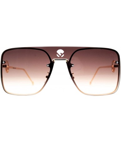 Square F060 Square Design- for Womens-Mens 100% UV PROTECTION - Gold-browndegrade - CP192TDQY0X $17.30