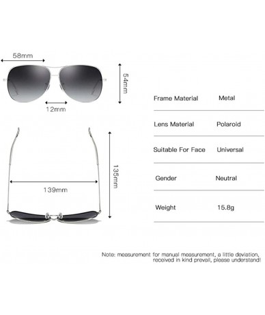 Round Unisex HD Polarized Aluminum Sunglasses Vintage Sun Glasses UV400 Protection for Men/Women - F - C7197AYT58Q $15.54