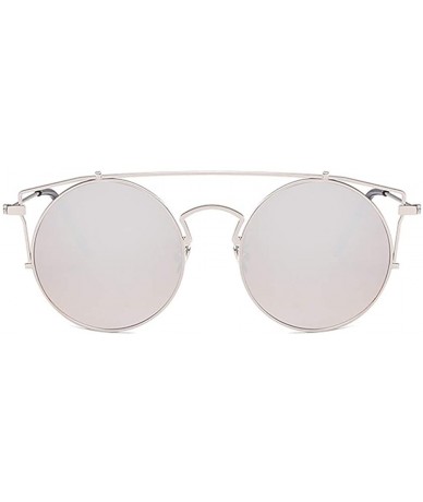 Goggle Women Men Fashion Round Sunglasses for Outdoor Casual UV Protective Glasses Unisex Eyewear - CL18NG0M4U4 $29.65