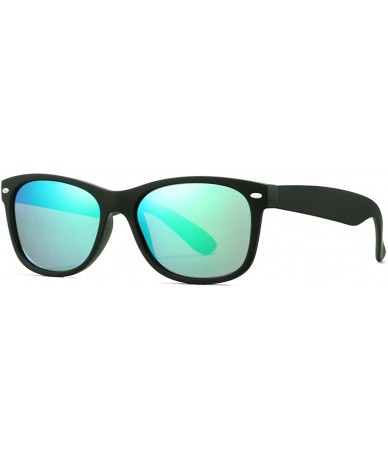 Square Classic Polarized Sunglasses for Juniors with Small Face Women Men UV400 Protection-55mm - C31949E629D $9.04