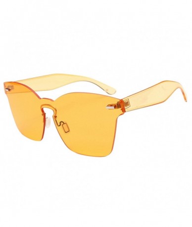 Butterfly Protection Oversized Butterfly Sunglasses - Yellow - C518Q7K5DK8 $7.59