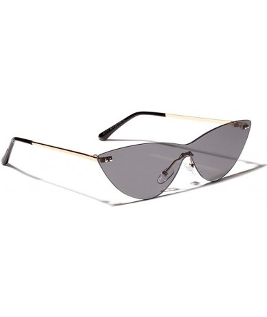 Rimless Triangle Rimless Sunglasses Retro sunglasses For Men Women Colored Transparent Sunglasses UV400 Protection - 1 - CQ19...
