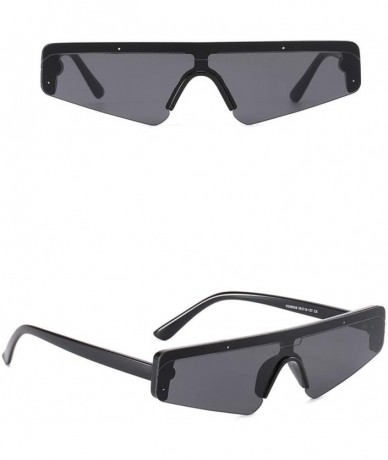 Goggle Unisex Vintage Eye Sunglasses Retro Eyewear Fashion Radiation Protection Sunglasses (Black) - Black - CN18R30ZSZ8 $13.27
