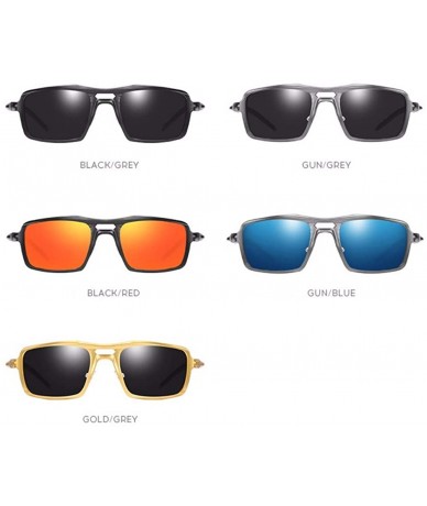Aviator Aluminum Magnesium Polarizing Sunglasses Sports Sunglasses Men's Riding Glasses - E - C018Q6ZN8XW $26.49