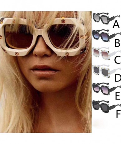 Rimless Vintage Colorful Thick-Rimmed Square Shape Sunglasses Anti Ultraviolet Eyeglasses - C - CN196QXHXNQ $6.90