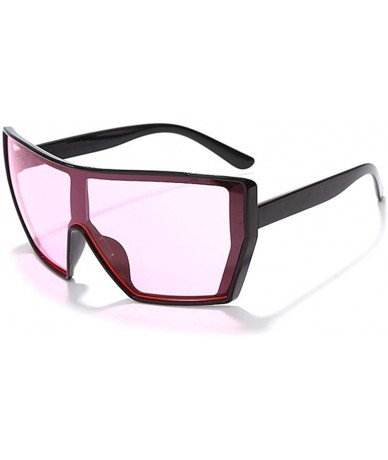Square Oversized One Piece Square Sunglasses for Women Gradient Lens Shade UV Protection - C3 - C9190HEMONC $17.04