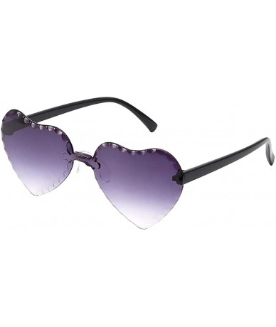 Wrap Love Heart Shaped Sunglasses Child PC Frame Resin Lens Sunglasses UV400 Protection Eyewear Sunglass Sun Glasses - C01908...