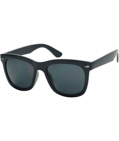 Sport Super Dark Black Sunglasses UV Protection Lens Spring Hinge 80s Vintage Retro Inspired Shades - CE19E7ZXR72 $10.79