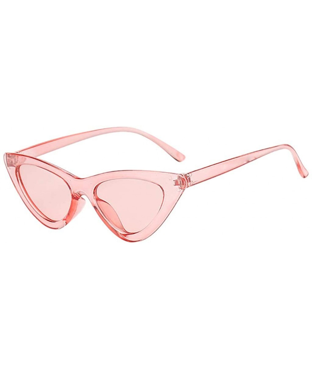 Oval Unisex Fashion Eyewear Unique Sunglasses Small Frame Retro Glasses - Multicolor B - CK197CA5W20 $9.32
