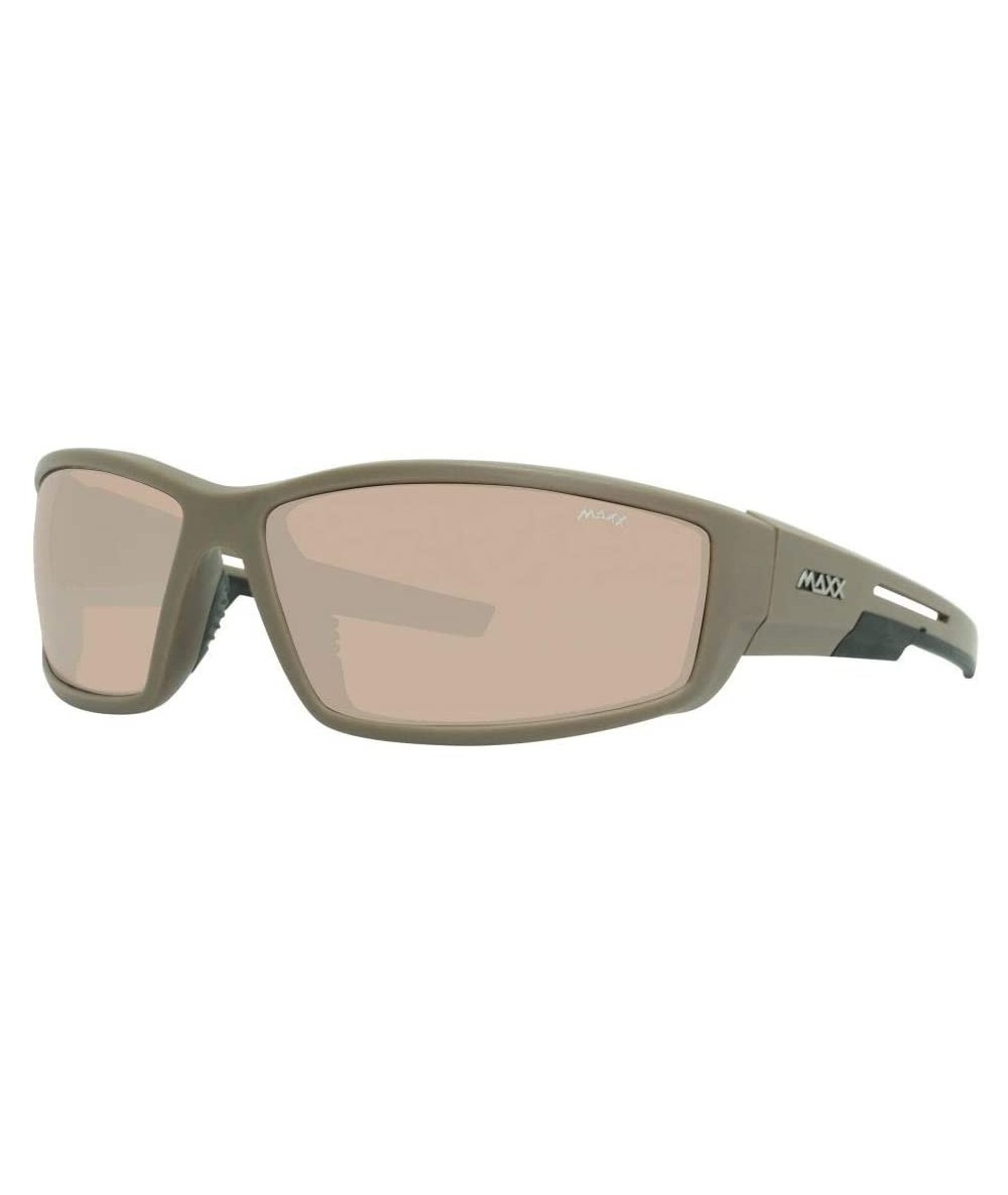 Sport Zulu Sport Riding Sunglasses Sand Frame with Black Accents and HD Amber Lens - CC18SRWY7US $17.21