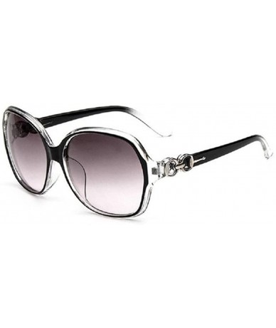 Goggle 1pcs Fashion Sunglasses Women's Large Frame Goggles Eyewear UV Protection(Black) - C718H82UN4D $8.46