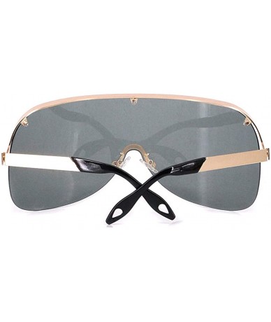 Round Fashion Round Metal Frame Sparkling Crystal Sunglasses UV Protection Eyewear Oversized - Rimless Green - CF1906ULAM9 $1...