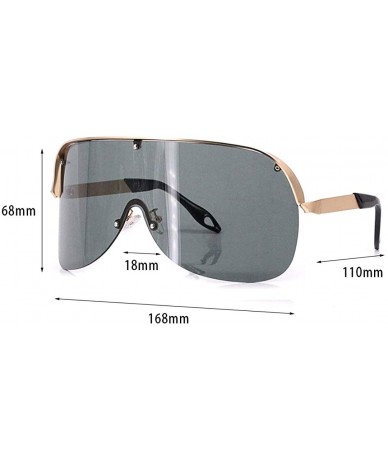 Round Fashion Round Metal Frame Sparkling Crystal Sunglasses UV Protection Eyewear Oversized - Rimless Green - CF1906ULAM9 $1...
