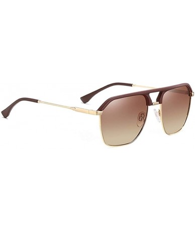 Rimless Women Rimless Polarized Sunglasses Gradient Lens Driving Sun Glasses Men UV400 - C3brown - C5199QD29XO $11.74