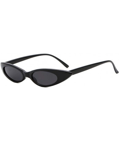 Cat Eye Small Cat Eye Sunglasses Women Brand Designer Retro Cateyes Glasses Black Gray - Purple - C918XEC3N3H $10.16