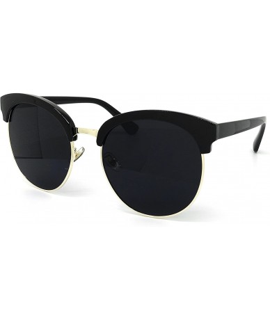 Oversized RAKOSTA 97018XL Premium Oversize Cats eye Womens Mens Mirror Funky Flat Sunglasses - Amber Purple - C11954TGSED $27.39