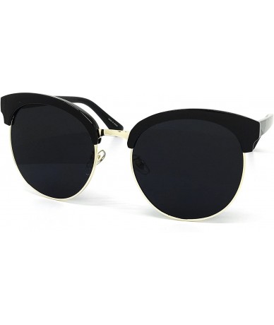 Oversized RAKOSTA 97018XL Premium Oversize Cats eye Womens Mens Mirror Funky Flat Sunglasses - Amber Purple - C11954TGSED $27.39
