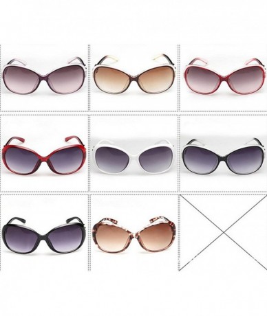 Goggle Sunglasses Women Large Frame Polarized Eyewear UV protection 20 Pcs - Dark Coffee-10pcs - C6184CGUOC4 $84.65