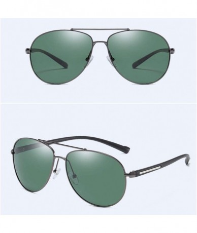 Aviator Sunglasses Men's Polarizing Sunglasses Classic Toad Lens Polarizing Sunglasses Driving Glasses - C - CP18QO3Y5OY $42.36