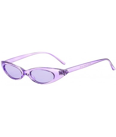 Oval Sunglasses Vintage Rapper Glasses Eyewear - G - CO18QRMUC77 $11.28