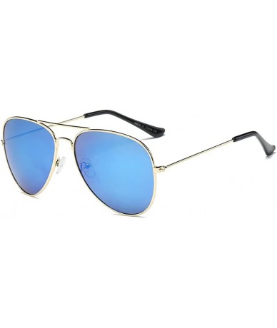 Aviator PC Lens Sunglasses - UV Protection Sunglasses Metal Frame Aviator Glasses - Color 2 - C618ERNDTYD $24.76