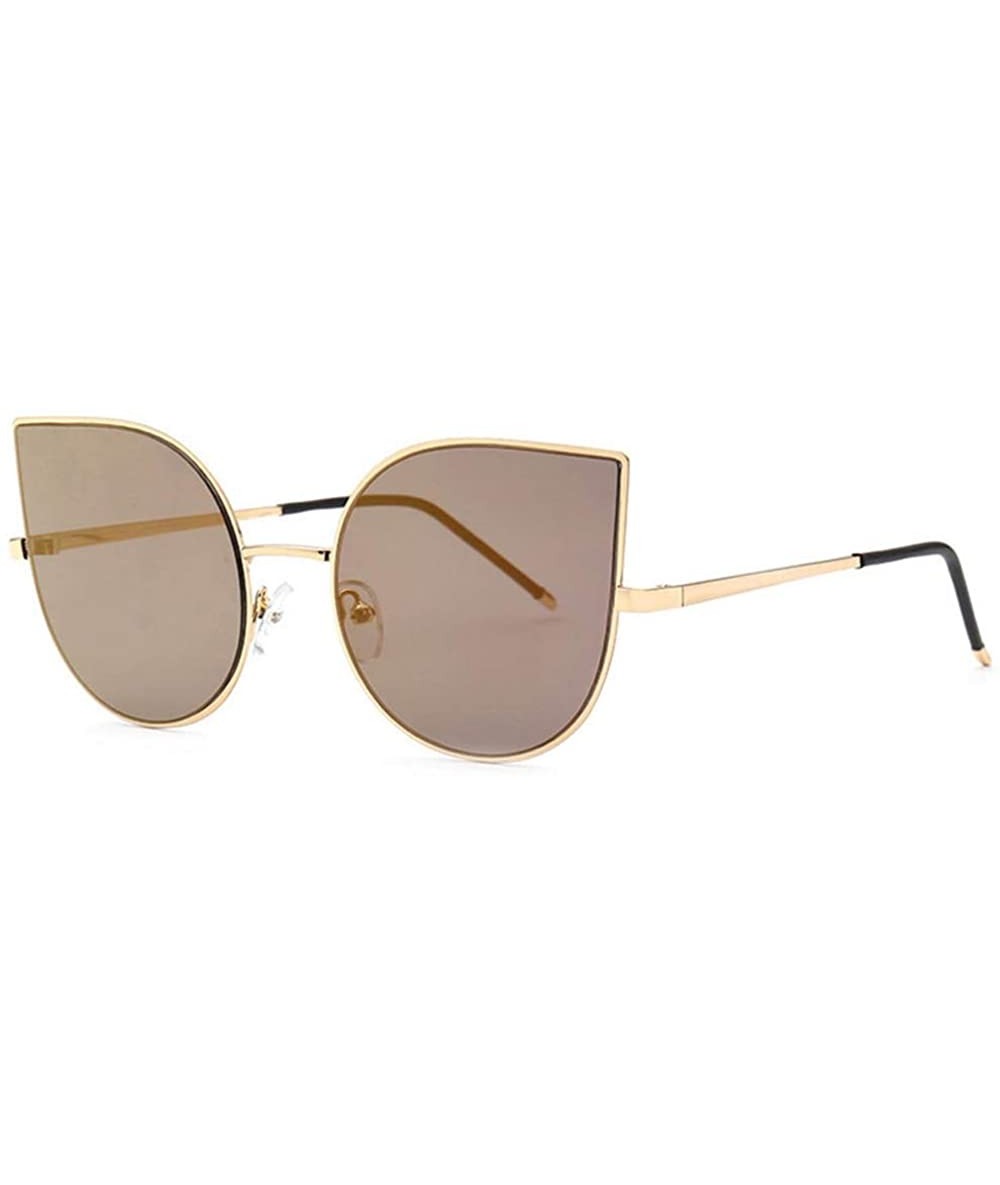 Oval Womens Designer Rhinestones Sunglasses (100% UVA/UVB) - 86001_c3_gold Brown - C711JXZ8U1B $9.33