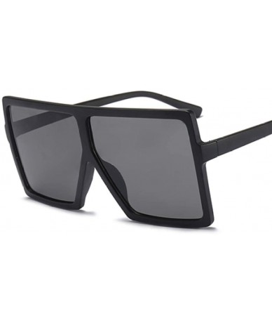 Goggle Women Oversized Square Sun Glasses Shades UV400 Ladies Goggles Sunglasses - Black - CC18TXCA0O2 $19.43