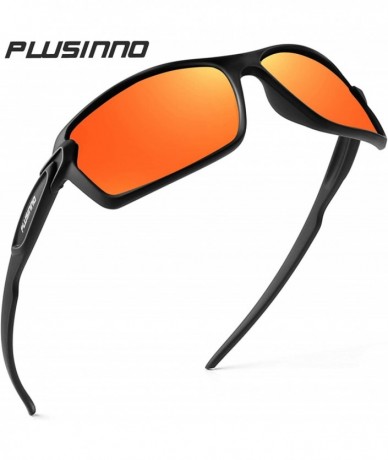Sport Polarized Sports Sunglasses for Men Women - Red - CO18WODZNW2 $8.55