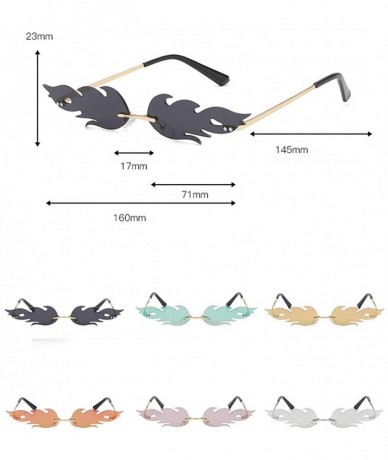 Rimless Frameless Sunglasses European American Narrow rim - Purple - C4198DMMYHU $20.40