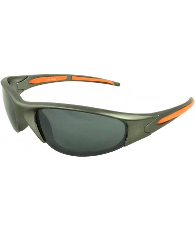 Wrap TU9325 Wrap Fashion Sunglasses - Grey Orange - CS11DN2BSCD $17.70