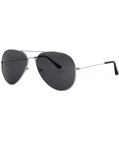 Goggle Vintage Mirror AVIATOR Sunglasses Metal Frame Double Bridge Trendy - CK18G2G059N $10.78