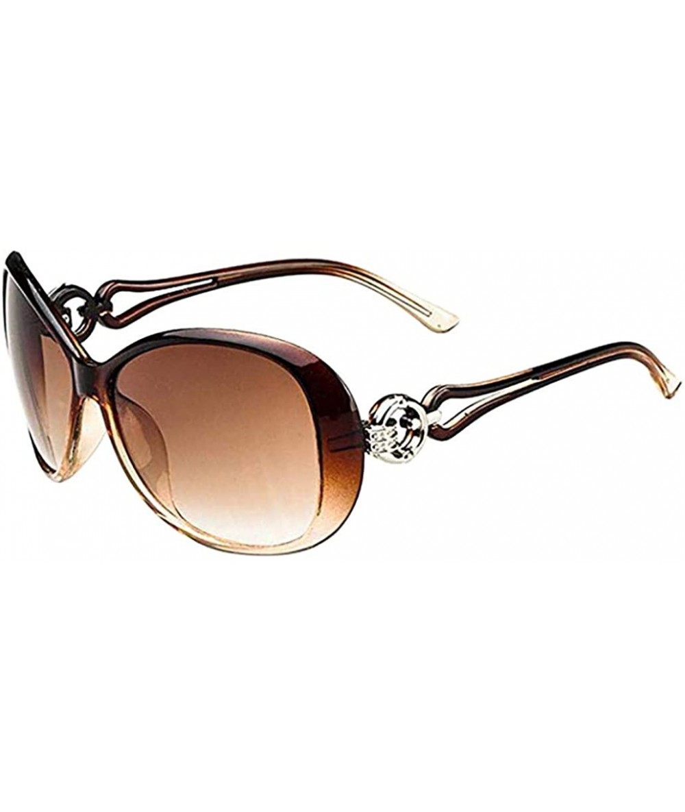 Goggle Sunglasses Vintage Glasses Shades Eyewear Retro Oversized Square Sunglasses for Women with Flat - I - CI19074ZXI5 $10.98