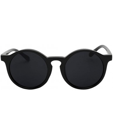 Oval sunglasses for women Retro Oval Frame Sunglasses Mens Leopard Shades - Black-brown-w-blk - CB18WZS0STX $34.08