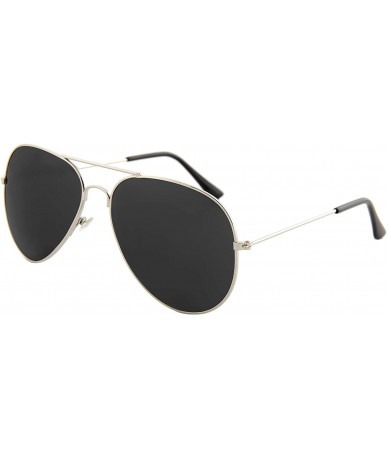 Goggle Vintage Mirror AVIATOR Sunglasses Metal Frame Double Bridge Trendy - CK18G2G059N $10.78