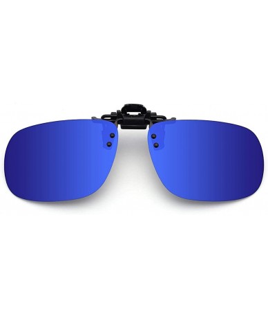 Square Polarized Clip On Sunglasses Over Prescription Glasses for Men Women Shades for Glasses - 1pcs-deep Blue - CQ18QL50LN4...
