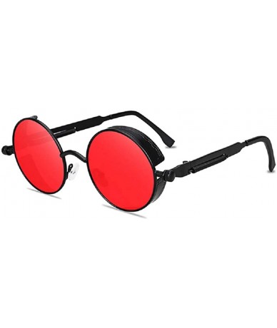Round Round Steampunk Sunglasses Men Women Designer Fashion Glasses Retro Metal Frame Vintage Sun Glasses UV400 - C81976ZCLST...