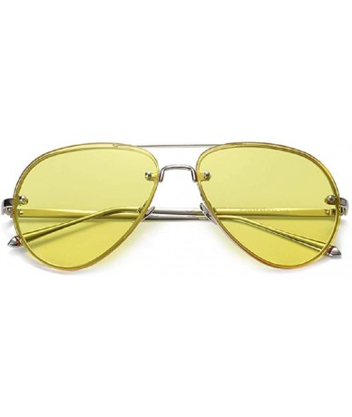 Aviator Premium Military Style Classic Aviator Sunglasses- Polarized- 100% UV - D - CQ18S2NU2Z4 $8.86