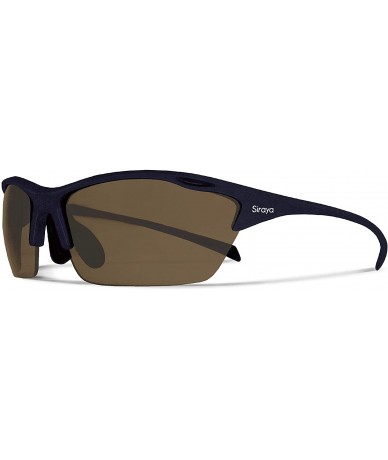 Sport Alpha Navy Blue Hiking/Mountain Biking Sunglasses with ZEISS P8010 Brown Tri-flection Lenses - C718KN6TY6E $19.10