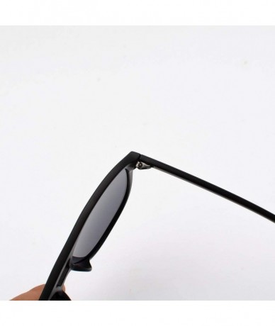 Oval Polarized UV Protection Sunglasses for Men Women Full rim frame Square Plastic Lens and Frame Sunglass - Pink - C81903C8...