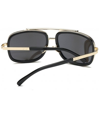 Square Men Women Sunglasses Fashion Metal Frame Classic Eyeglasses - Multicolor C - C4196X78592 $10.53