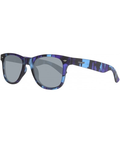 Rectangular Pld6009/S/M Rectangular Sunglasses - Blue Camou/Gray Polarized - C711SHXQR6P $84.02