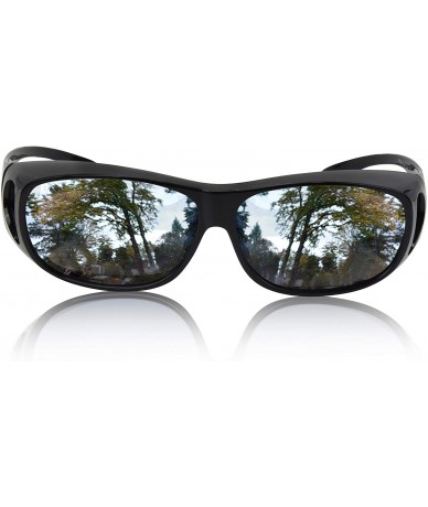 Oversized Fitover Sunglasses Polarized Lens Cover Wear Over Prescription Glasses - CB18KCKAC36 $27.08