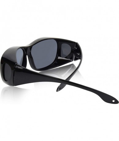 Oversized Fitover Sunglasses Polarized Lens Cover Wear Over Prescription Glasses - CB18KCKAC36 $9.76