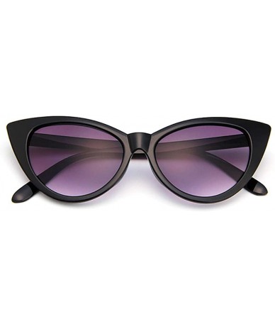 Goggle Retro Vintage Narrow Cat Eye Sunglasses for Women Clout Goggles Plastic Frame - Black5 - C4193TCHX67 $7.98